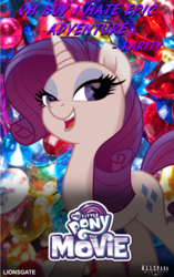 Size: 1484x2360 | Tagged: safe, artist:ejlightning007arts, rarity, g4, my little pony: the movie, movie poster, solo