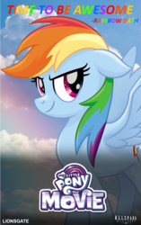 Size: 1484x2360 | Tagged: safe, artist:ejlightning007arts, rainbow dash, g4, my little pony: the movie, movie poster