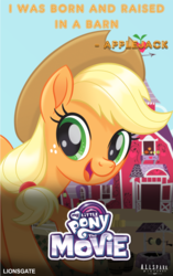 Size: 1484x2360 | Tagged: safe, artist:ejlightning007arts, applejack, earth pony, pony, g4, my little pony: the movie, cowboy hat, female, hat, looking at you, mare