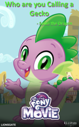 Size: 1476x2360 | Tagged: safe, artist:ejlightning007arts, spike, dragon, g4, my little pony: the movie, movie poster