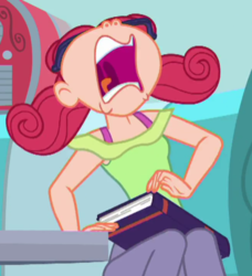 Size: 436x478 | Tagged: safe, screencap, alizarin bubblegum, coinky-dink world, eqg summertime shorts, equestria girls, g4, cropped, female, mawshot, nose in the air, nostril flare, open mouth, pre sneeze, sneezing, solo, uvula, volumetric mouth