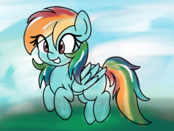 Size: 799x601 | Tagged: safe, anonymous artist, rainbow dash, g4, female, flying, solo