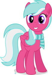 Size: 2000x2892 | Tagged: safe, artist:arifproject, oc, oc only, oc:free current, pegasus, pony, 2018 community collab, derpibooru community collaboration, clothes, high res, looking at you, scarf, simple background, solo, transparent background, vector