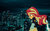 Size: 900x563 | Tagged: safe, artist:kusuri-shibata, artist:owlisun, sunset shimmer, equestria girls, g4, city, equestria girls in real life, female, night, solo