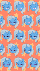 Size: 1440x2560 | Tagged: safe, artist:grim ponka, trixie, pony, unicorn, g4, female, mare, phone wallpaper, smug, wallpaper