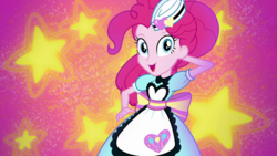 Size: 1280x720 | Tagged: safe, screencap, pinkie pie, coinky-dink world, eqg summertime shorts, equestria girls, g4, female, kissy face, server pinkie pie, solo