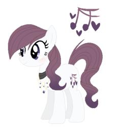Size: 428x458 | Tagged: safe, artist:6figersloverever, oc, oc only, oc:song bird, earth pony, pony, cutie mark background, female, mare, offspring, parent:frederic horseshoepin, parent:rarity, simple background, solo, transparent background