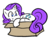 Size: 475x376 | Tagged: artist needed, source needed, safe, artist:zutcha, rarity, pony, unicorn, g4, :t, box, cute, female, mare, pony in a box, raribetes, simple background, solo, transparent background