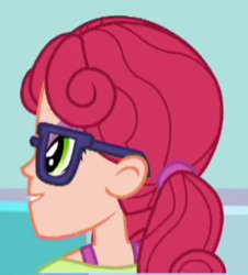 Size: 269x298 | Tagged: safe, screencap, alizarin bubblegum, coinky-dink world, equestria girls, g4, my little pony equestria girls: summertime shorts, cropped, female, solo