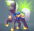 Size: 3000x2773 | Tagged: safe, artist:evehly, oc, oc only, oc:scope, pony, unicorn, armor, guard, high res, magic, male, photon torpedo, royal guard, scowl, stallion, unicorn royal guard