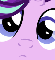 Size: 500x549 | Tagged: safe, artist:grapefruitface1, artist:xebck, derpibooru exclusive, edit, part of a set, starlight glimmer, pony, unicorn, g4, close up series, close-up, confused, cute, extreme close-up, face, female, glimmerbetes, looking at you, mare, solo