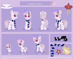 Size: 5367x4323 | Tagged: safe, artist:raspberrystudios, oc, oc only, oc:orchidea loitsu, changeling, absurd resolution, baby, changeling oc, cutie mark, female, filly, halfling, orchid, reference sheet, teenager, white changeling