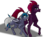 Size: 2732x2048 | Tagged: safe, artist:percy-mcmurphy, fizzlepop berrytwist, tempest shadow, oc, oc:elizabat stormfeather, alicorn, bat pony, bat pony alicorn, pony, unicorn, g4, my little pony: the movie, bat pony oc, broken horn, canon x oc, eye scar, female, high res, horn, lesbian, mare, scar, shipping, simple background, smiling, stormshadow, transparent background