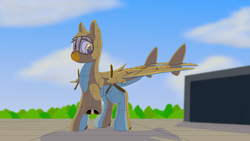 Size: 2560x1440 | Tagged: safe, artist:coreboot, original species, plane pony, pony, lockheed corporation, p-38 lightning, plane