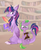 Size: 900x1088 | Tagged: dead source, safe, artist:flourret, spike, twilight sparkle, alicorn, dragon, feathered dragon, pony, unicorn, g4, book, chest fluff, colt, dragoness, dragonified, duo, ear fluff, feather, female, golden oaks library, male, open mouth, ponified, ponified spike, quill, sitting, smiling, species swap, stallion, twilidragon, twilight sparkle (alicorn), underhoof