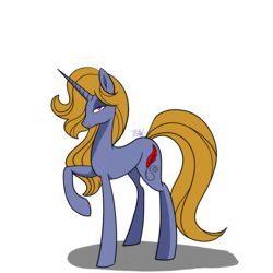 Size: 2000x2000 | Tagged: safe, artist:chelseawest, oc, oc only, oc:alice bee, pony, unicorn, female, high res, mare, raised hoof, simple background, solo, transparent background