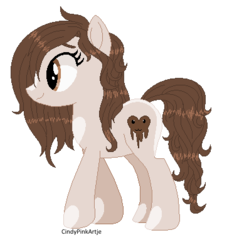 Size: 362x398 | Tagged: safe, artist:cindystarlight, oc, oc only, oc:chocolate heart, earth pony, pony, base used, female, mare, simple background, solo, transparent background