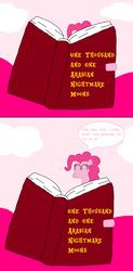 Size: 1024x2080 | Tagged: safe, artist:penelopehamuchan, pinkie pie, earth pony, pony, g4, big snooze, book, comic, looney tunes