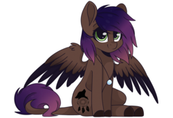 Size: 3000x2048 | Tagged: safe, artist:cinnamontee, oc, oc only, oc:evening howler, pegasus, pony, female, high res, mare, simple background, sitting, solo, transparent background