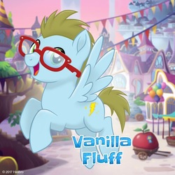 Size: 834x834 | Tagged: safe, oc, oc only, oc:vanilla fluff, pegasus, pony, g4, my little pony: the movie, glasses, mlp movie pony maker