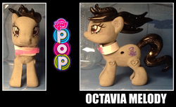 Size: 1595x979 | Tagged: safe, artist:grapefruitface1, part of a set, octavia melody, g4, customized toy, female, irl, merchandise, my little pony pop!, painted, photo, solo, toy