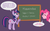 Size: 800x495 | Tagged: safe, artist:starlight-gaze, pinkie pie, twilight sparkle, g4, chalkboard, comic, dialogue, hippocrates, smiling