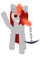 Size: 793x1122 | Tagged: safe, artist:onil innarin, oc, oc only, oc:ore pie, animated, animated png, cute, foal, grin, levitation, looking at you, magic, ocbetes, pickaxe, simple background, smiling, telekinesis, transparent background, vector, waving