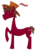 Size: 958x1303 | Tagged: safe, artist:the claud, oc, oc only, oc:red ink, pony, unicorn, 2018 community collab, derpibooru community collaboration, feather, hat, male, simple background, solo, transparent background