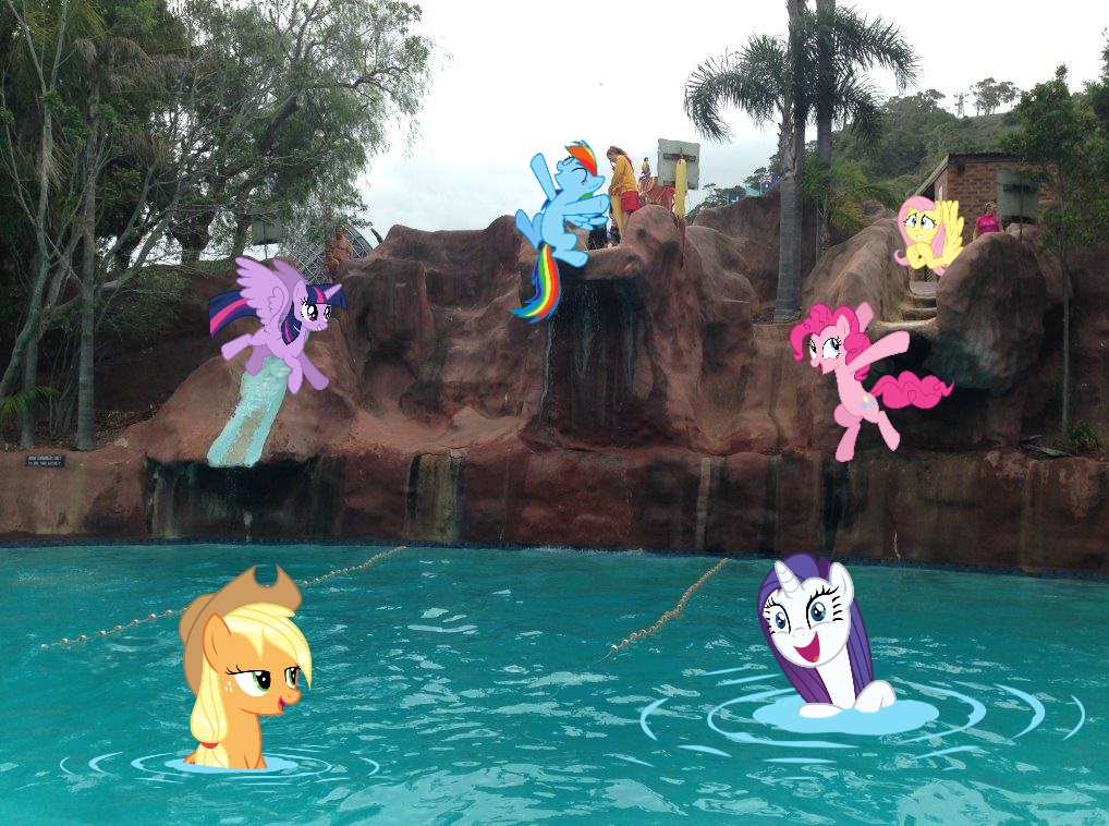 #1593028 - safe, artist:didgereethebrony, applejack, fluttershy, pinkie ...