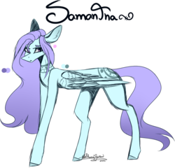 Size: 728x700 | Tagged: safe, artist:ohflaming-rainbow, oc, oc only, oc:samantha, pegasus, pony, female, mare, simple background, solo, transparent background