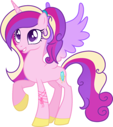 Size: 1024x1150 | Tagged: safe, artist:lilygarent, princess cadance, alicorn, pony, g4, cute, cutedance, female, hoof shoes, raised hoof, simple background, solo, transparent background