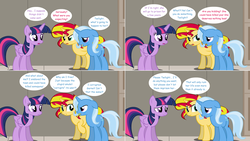 Size: 2564x1444 | Tagged: safe, artist:hakunohamikage, sunset shimmer, trixie, twilight sparkle, alicorn, pony, unicorn, ask-princesssparkle, g4, angry, ask, comic, crying, female, mare, sad, tumblr, twilight sparkle (alicorn)