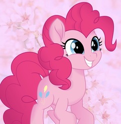 Size: 1598x1642 | Tagged: dead source, safe, artist:fnaflover27, pinkie pie, earth pony, pony, g4, my little pony: the movie, female, mare, movie accurate, smiling, solo