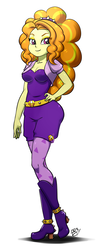 Size: 347x900 | Tagged: safe, artist:pia-sama, adagio dazzle, equestria girls, g4, adoragio, bedroom eyes, boots, breasts, cleavage, clothes, cute, female, full body, high heel boots, lidded eyes, looking at you, shoes, simple background, smiling, solo, white background