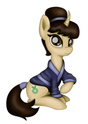 Size: 3120x4412 | Tagged: safe, artist:celsian, oc, oc only, pony, unicorn, 2018 community collab, derpibooru community collaboration, clothes, curved horn, hanfu, high res, horn, robe, simple background, solo, tail wrap, transparent background