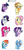 Size: 2000x4152 | Tagged: safe, artist:quarium, applejack, fluttershy, pinkie pie, rainbow dash, rarity, starlight glimmer, trixie, twilight sparkle, earth pony, pegasus, pony, unicorn, g4, ask, bust, female, mane six, mare, simple background, tumblr, white background