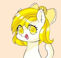 Size: 885x840 | Tagged: safe, artist:leafywind, oc, oc only, oc:lemonshy, pony, bust, female, mare, portrait, simple background, solo
