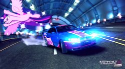 Size: 1199x666 | Tagged: safe, artist:sealteam646, twilight sparkle, alicorn, pony, g4, asphalt, asphalt 8: airborne, car, nissan skyline, twilight sparkle (alicorn)