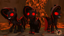 Size: 1920x1080 | Tagged: safe, artist:kasjer19, oc, oc only, oc:lava, 3d, glowing pony, lanteny, lava, outfit, red, source engine, source filmmaker