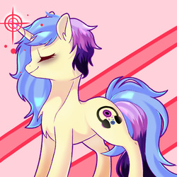 Size: 800x800 | Tagged: safe, artist:leafywind, oc, oc only, pony, unicorn, abstract background, female, mare, solo