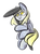 Size: 578x777 | Tagged: safe, artist:ferrettea, derpy hooves, g4, sad, screw, tiny ponies