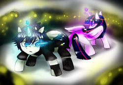 Size: 1024x710 | Tagged: safe, artist:arthuria123, twilight sparkle, alicorn, pony, g4, crossover, final fantasy, final fantasy xv, noctis lucis caelum, ponified, twilight sparkle (alicorn)