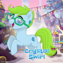 Size: 1080x1080 | Tagged: safe, oc, oc only, oc:crystal swirl, earth pony, pony, g4, my little pony: the movie, mlp movie pony maker, solo