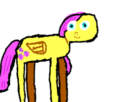 Size: 500x416 | Tagged: safe, artist:marco taymuraz, fluttershy, g4, 1000 hours in ms paint, cute, drawception, female, solo, thick outline