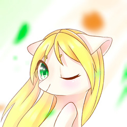 Size: 800x800 | Tagged: safe, artist:leafywind, oc, oc only, pony, bust, female, mare, one eye closed, portrait, solo, wink