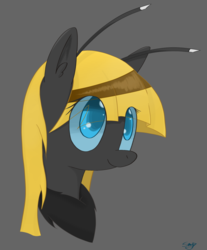 Size: 1875x2269 | Tagged: safe, artist:sand9k, oc, oc only, oc:hexferry, mothpony, original species, bust, female, mare, solo