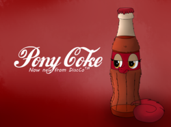 Size: 2000x1484 | Tagged: safe, artist:ultrathehedgetoaster, oc, oc only, oc:coke pony, food pony, original species, soda pony, bottle, coke, cola cola