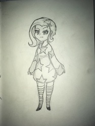 Size: 3024x4032 | Tagged: safe, artist:rosssteel, trixie, equestria girls, g4, traditional art, younger
