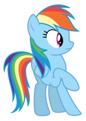 Size: 4911x6909 | Tagged: safe, artist:estories, rainbow dash, pegasus, pony, g4, absurd resolution, female, mare, raised hoof, simple background, solo, transparent background, vector