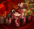 Size: 1965x1692 | Tagged: safe, artist:reysi, oc, oc only, oc:cocoa dot, bat pony, pony, bat pony oc, butt, candy, candy cane, chest fluff, christmas, christmas tree, clothes, female, food, freckles, holiday, looking at you, looking back, looking back at you, mare, plot, present, raised hoof, raised leg, socks, solo, stockings, striped socks, thigh highs, tree